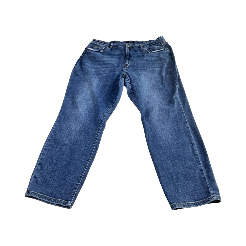 Judy Blue Slim Fit Dark Wash Jeans Plus Size 24W JB82549DK-PL Stretch Denim